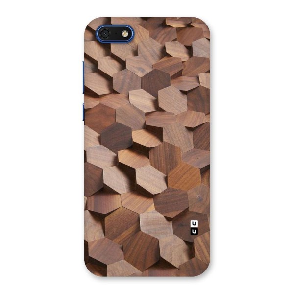 Uplifted Wood Hexagons Back Case for Honor 7s