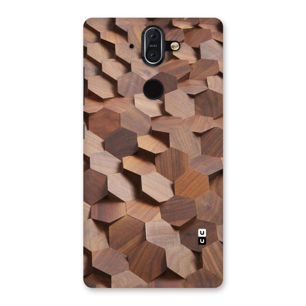 Uplifted Wood Hexagons Back Case for Nokia 8 Sirocco