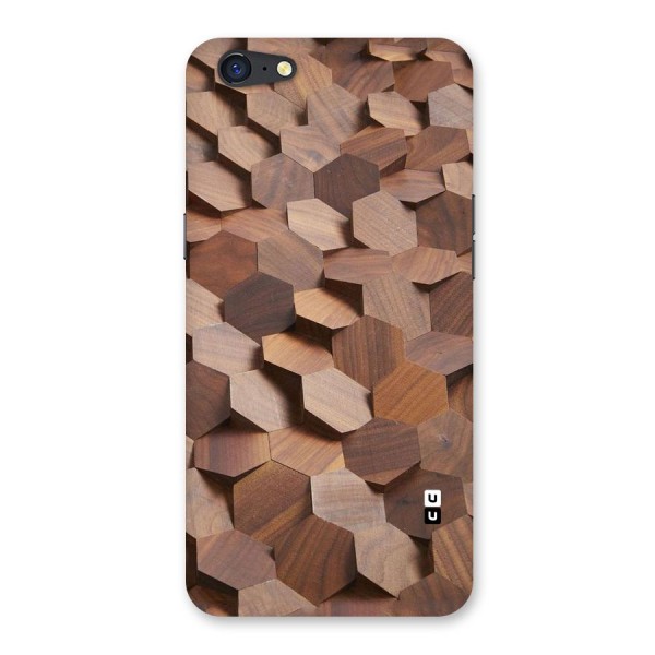 Uplifted Wood Hexagons Back Case for Oppo A71