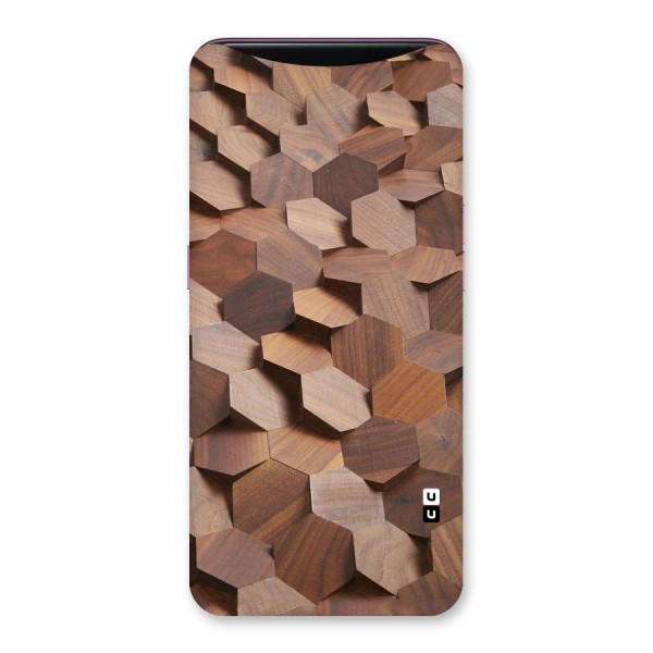 Uplifted Wood Hexagons Back Case for Oppo Find X