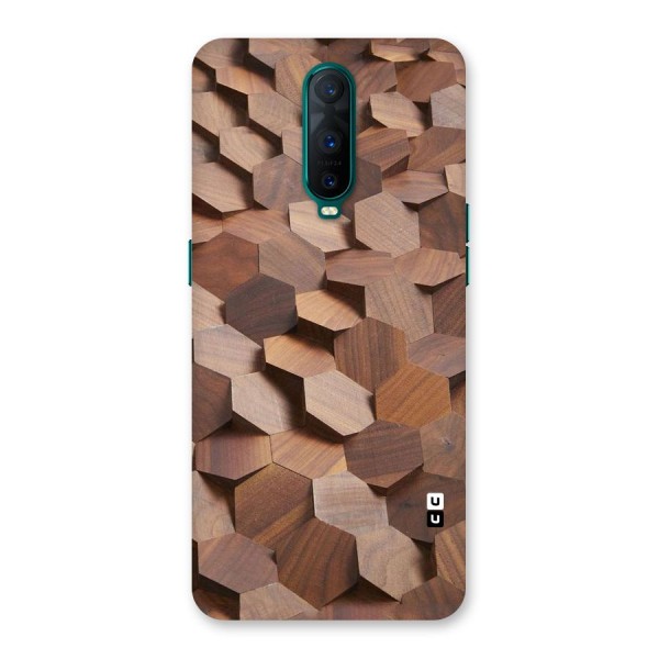 Uplifted Wood Hexagons Back Case for Oppo R17 Pro