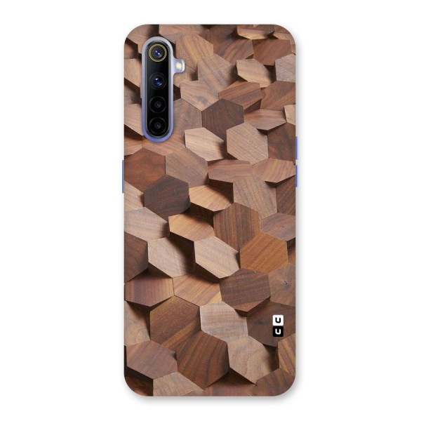 Uplifted Wood Hexagons Back Case for Realme 6