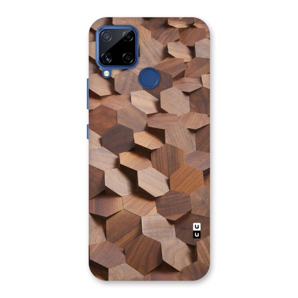 Uplifted Wood Hexagons Back Case for Realme C12