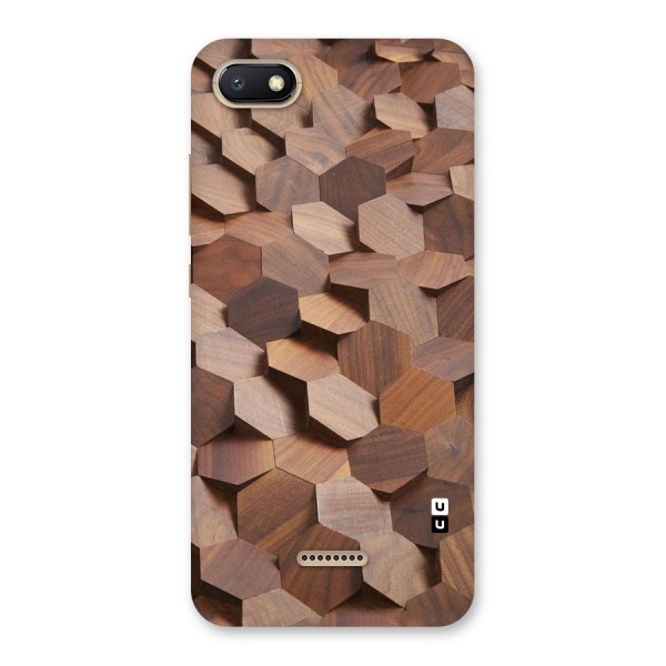 Uplifted Wood Hexagons Back Case for Redmi 6A