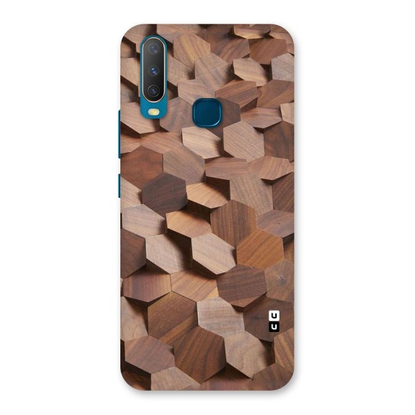 Uplifted Wood Hexagons Back Case for Vivo Y12