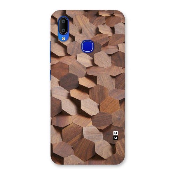 Uplifted Wood Hexagons Back Case for Vivo Y91