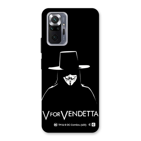 V for Vendetta Minimal Back Case for Redmi Note 10 Pro