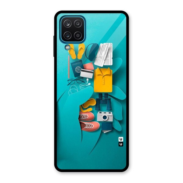 Vacay Vibes Glass Back Case for Galaxy A12