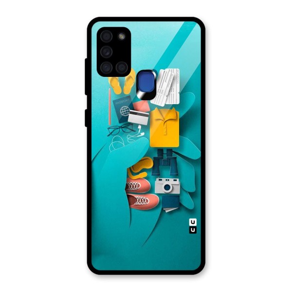 Vacay Vibes Glass Back Case for Galaxy A21s