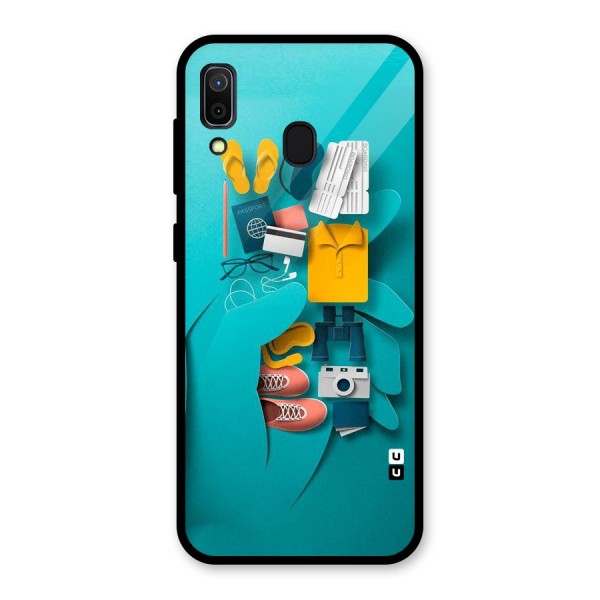 Vacay Vibes Glass Back Case for Galaxy A30