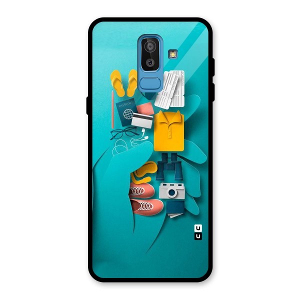 Vacay Vibes Glass Back Case for Galaxy J8