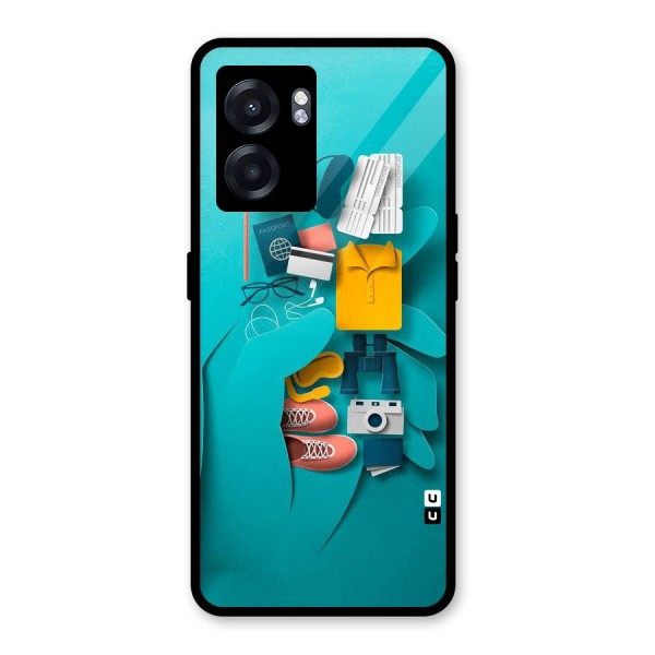 Vacay Vibes Glass Back Case for Oppo K10 (5G)