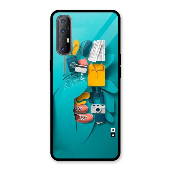 Vacay Vibes Glass Back Case for Oppo Reno3 Pro