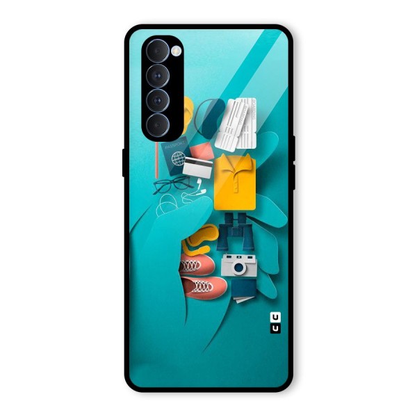 Vacay Vibes Glass Back Case for Oppo Reno4 Pro