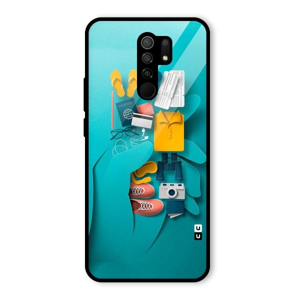 Vacay Vibes Glass Back Case for Redmi 9 Prime