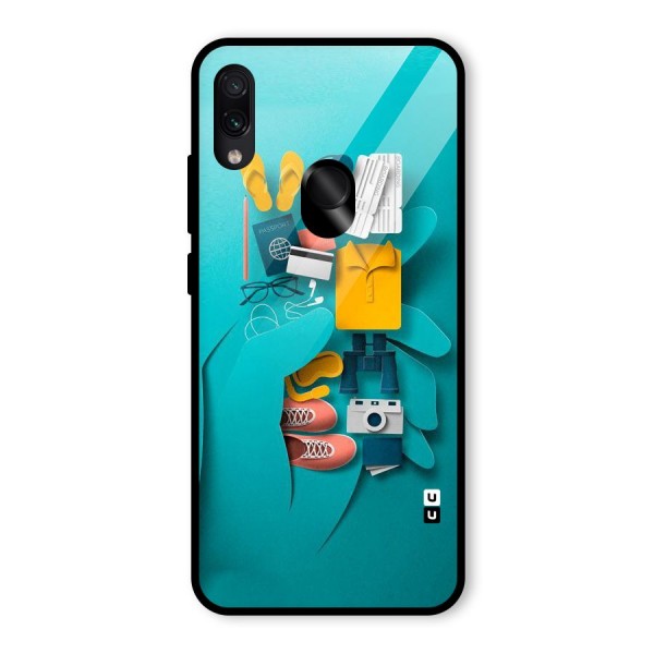 Vacay Vibes Glass Back Case for Redmi Note 7