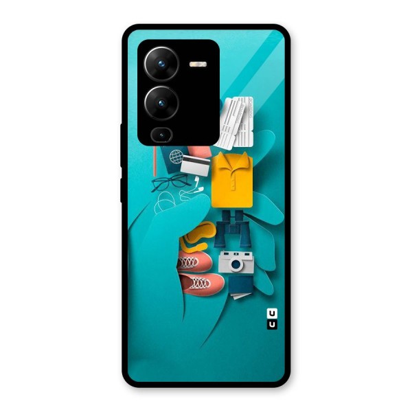 Vacay Vibes Glass Back Case for Vivo V25 Pro