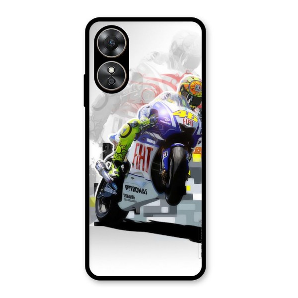 Valentino Rossi Glass Back Case for Oppo A17