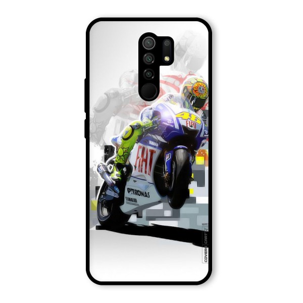 Valentino Rossi Glass Back Case for Redmi 9 Prime