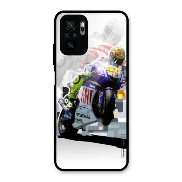 Valentino Rossi Glass Back Case for Redmi Note 10