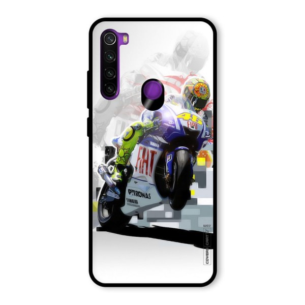 Valentino Rossi Glass Back Case for Redmi Note 8