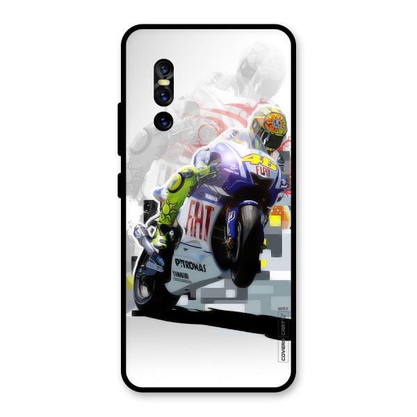 Valentino Rossi Glass Back Case for Vivo V15 Pro