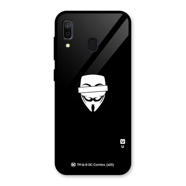 Vendetta Minimal Mask Glass Back Case for Galaxy A30