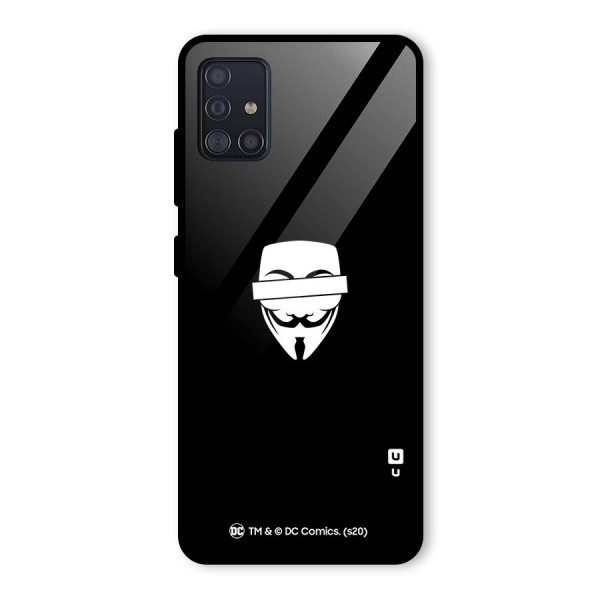 Vendetta Minimal Mask Glass Back Case for Galaxy A51