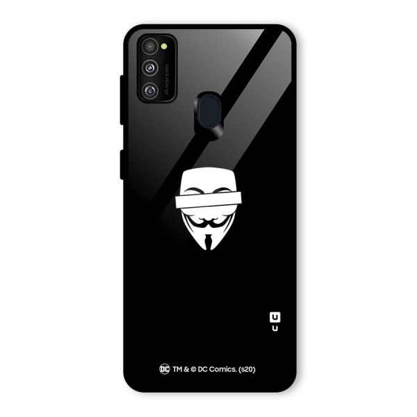 Vendetta Minimal Mask Glass Back Case for Galaxy M21