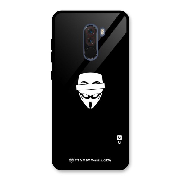 Vendetta Minimal Mask Glass Back Case for Poco F1