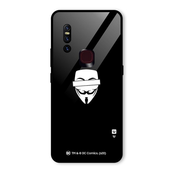 Vendetta Minimal Mask Glass Back Case for Vivo V15