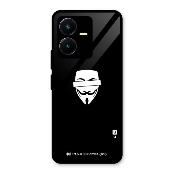 Vendetta Minimal Mask Glass Back Case for Vivo Y22