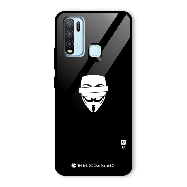 Vendetta Minimal Mask Glass Back Case for Vivo Y30