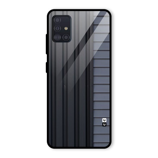 Vertical Horizontal Glass Back Case for Galaxy A51