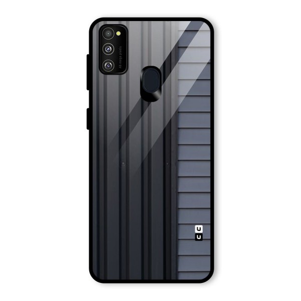 Vertical Horizontal Glass Back Case for Galaxy M30s