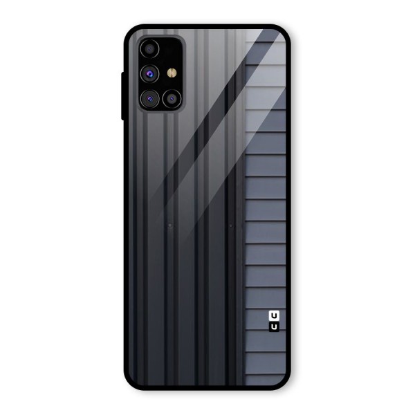 Vertical Horizontal Glass Back Case for Galaxy M31s