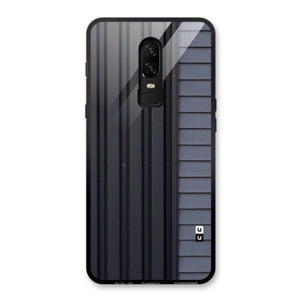 Vertical Horizontal Glass Back Case for OnePlus 6