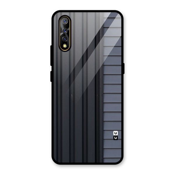 Vertical Horizontal Glass Back Case for Vivo S1