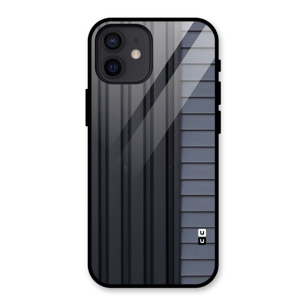 Vertical Horizontal Glass Back Case for iPhone 12