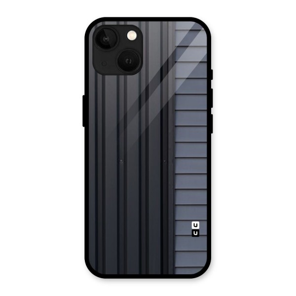 Vertical Horizontal Glass Back Case for iPhone 13