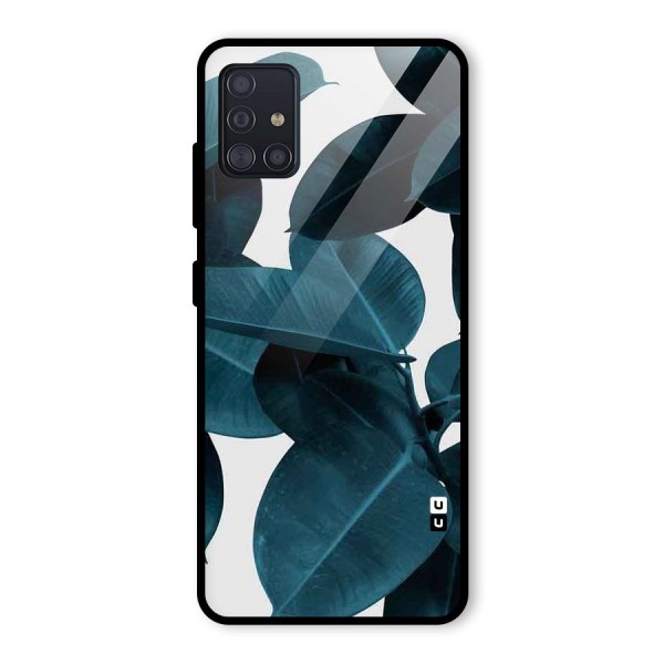 Very Aesthetic Leafs Glass Back Case for Galaxy A51