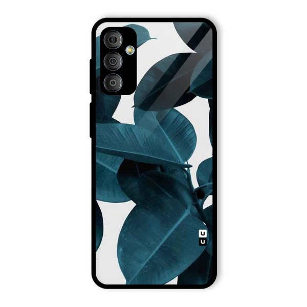 Very Aesthetic Leafs Glass Back Case for Galaxy F23