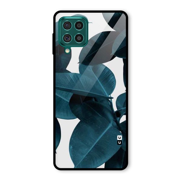 Very Aesthetic Leafs Glass Back Case for Galaxy F62