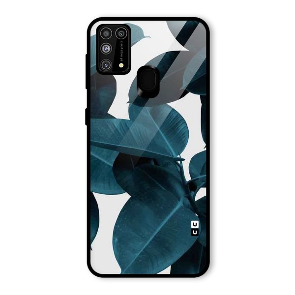 Very Aesthetic Leafs Glass Back Case for Galaxy M31