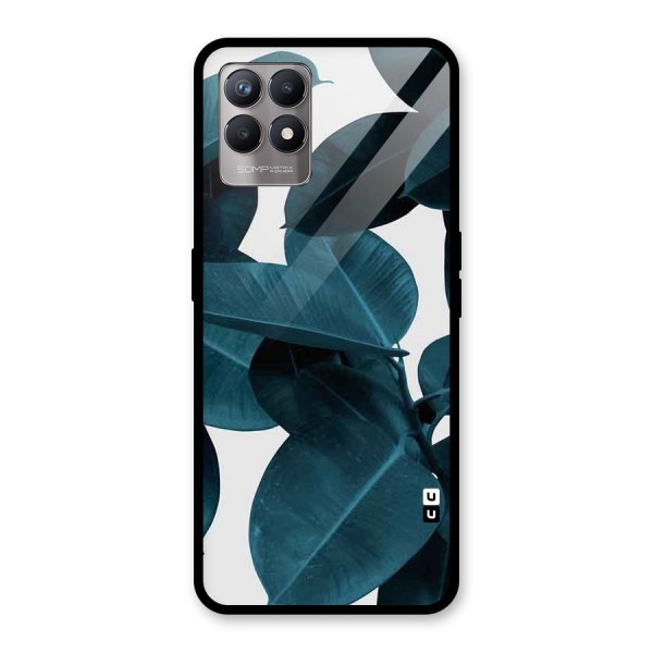 Very Aesthetic Leafs Glass Back Case for Realme 8i