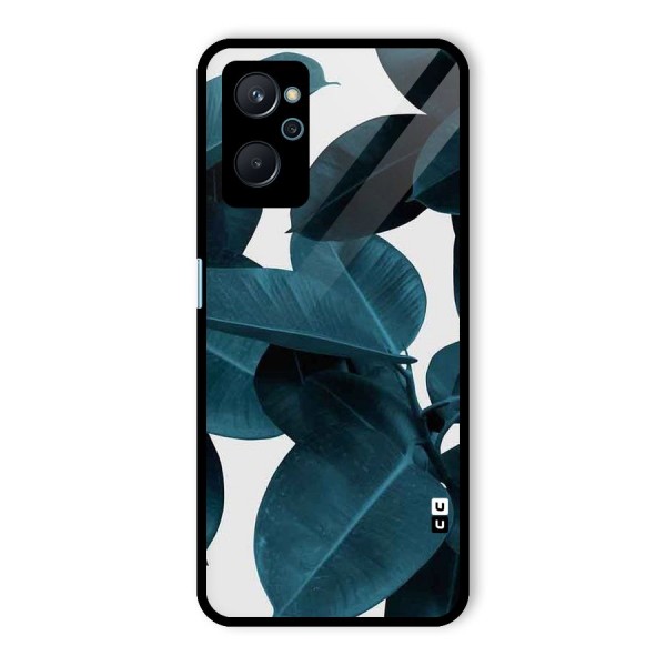 Very Aesthetic Leafs Glass Back Case for Realme 9i