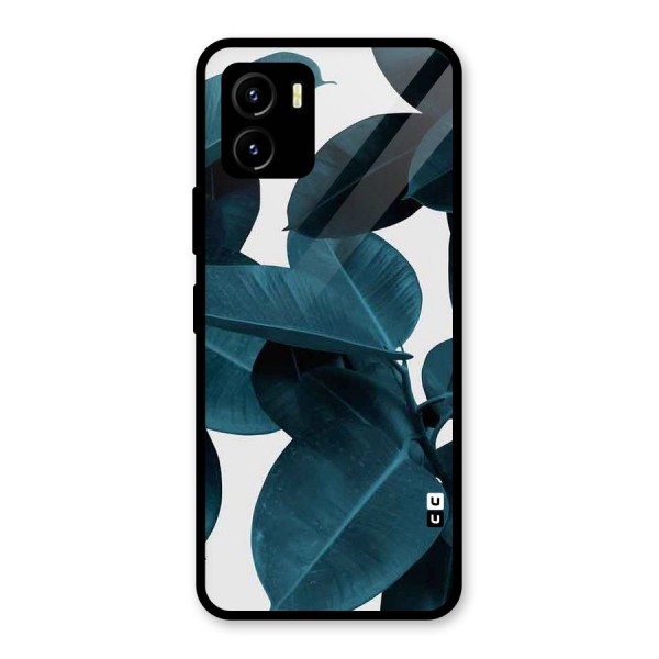 Very Aesthetic Leafs Glass Back Case for Vivo Y15s