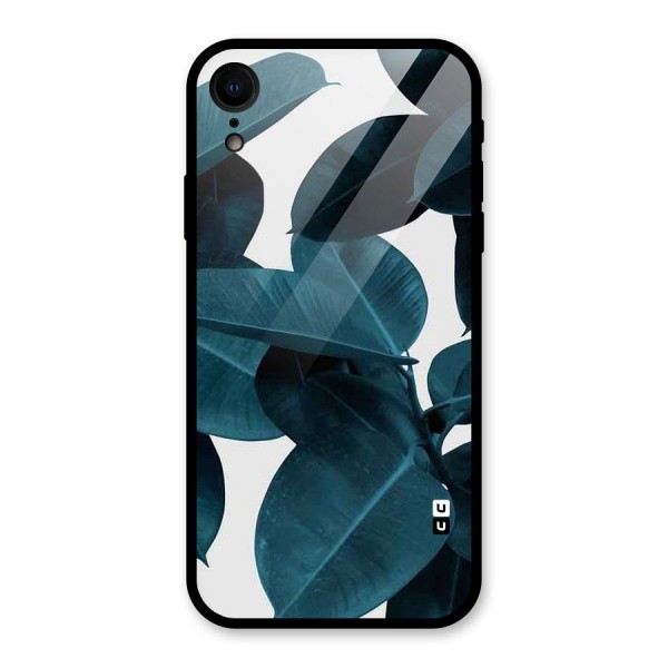 Very Aesthetic Leafs Glass Back Case for XR