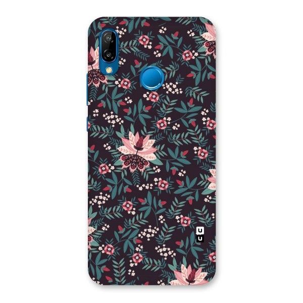 Very Leafy Pattern Back Case for Huawei P20 Lite