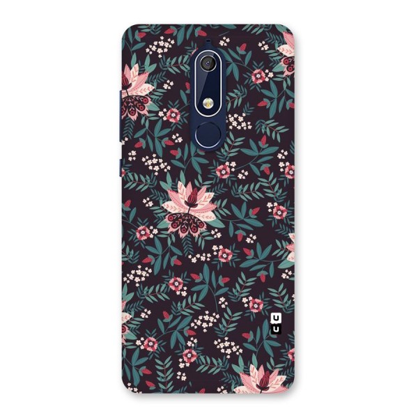 Very Leafy Pattern Back Case for Nokia 5.1